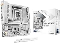 ASRock Placa-mãe B860M Challenger WiFi White mATX, Intel Core Ultra (Série 2), DDR5 8666+ (OC), PCIe 5.0, LAN 2.5G, WiFi 7, Dr.MOS