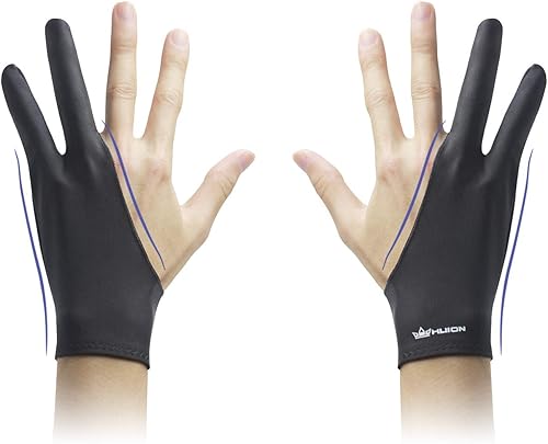 Miniatura 5 de HUION Guante de artista, guante de dibujo de tamaño libre para tableta gráfica, pantalla de bolígrafo, almohadilla de luz de rastreo, adecuado para