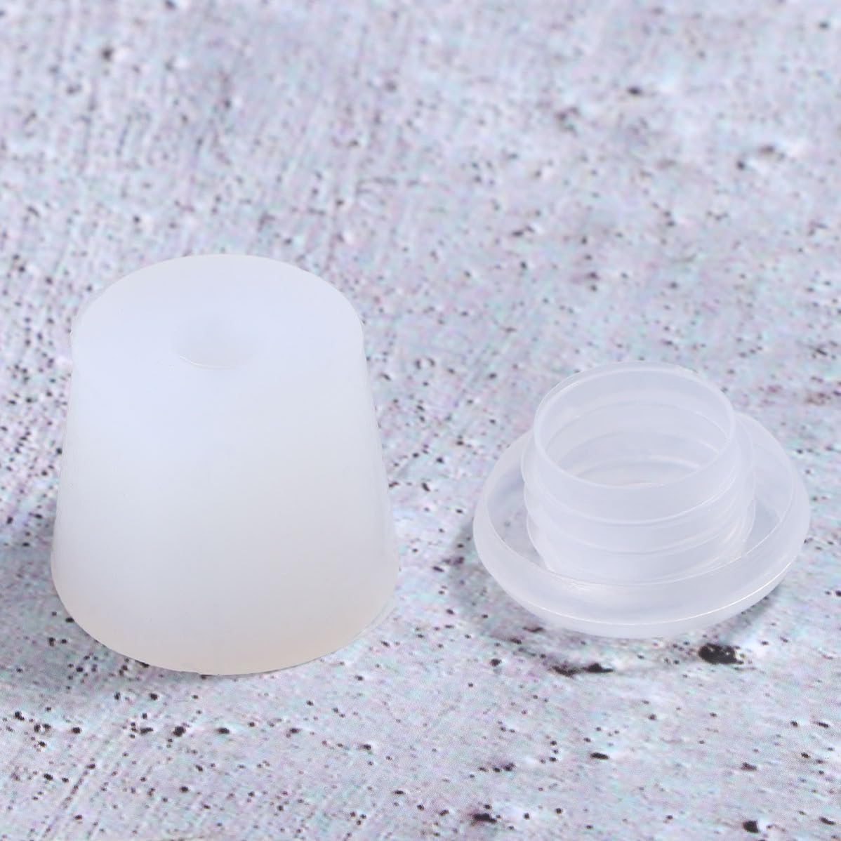 6pcs Silicone Wine Stopper Taper Plug Airlock with Hole for Home Brew