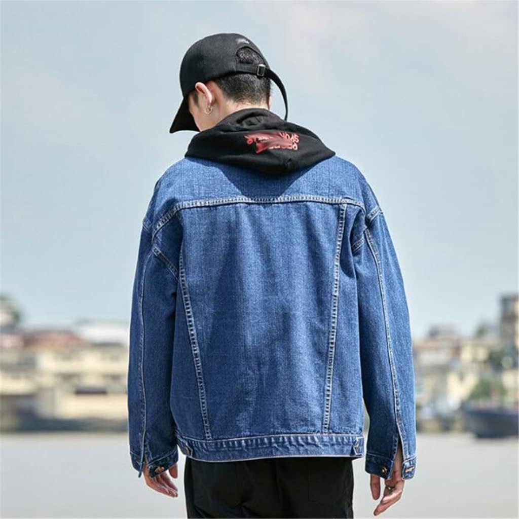 Hong Kong Men's Jacket, Retro Denim, Boys' Spring Ruffian Handsome Work(L code)