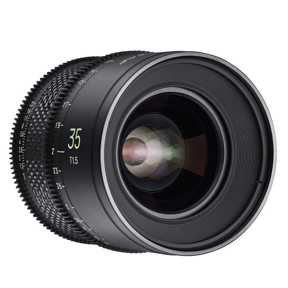XEEN CF Cinema 35 mm T1,​5 Sony E Mount Plein Format – Objectif cine-​Professionnel – Cylindre en Carbone – Extrêmement Compact et particulièrement léger, Noir, 22858