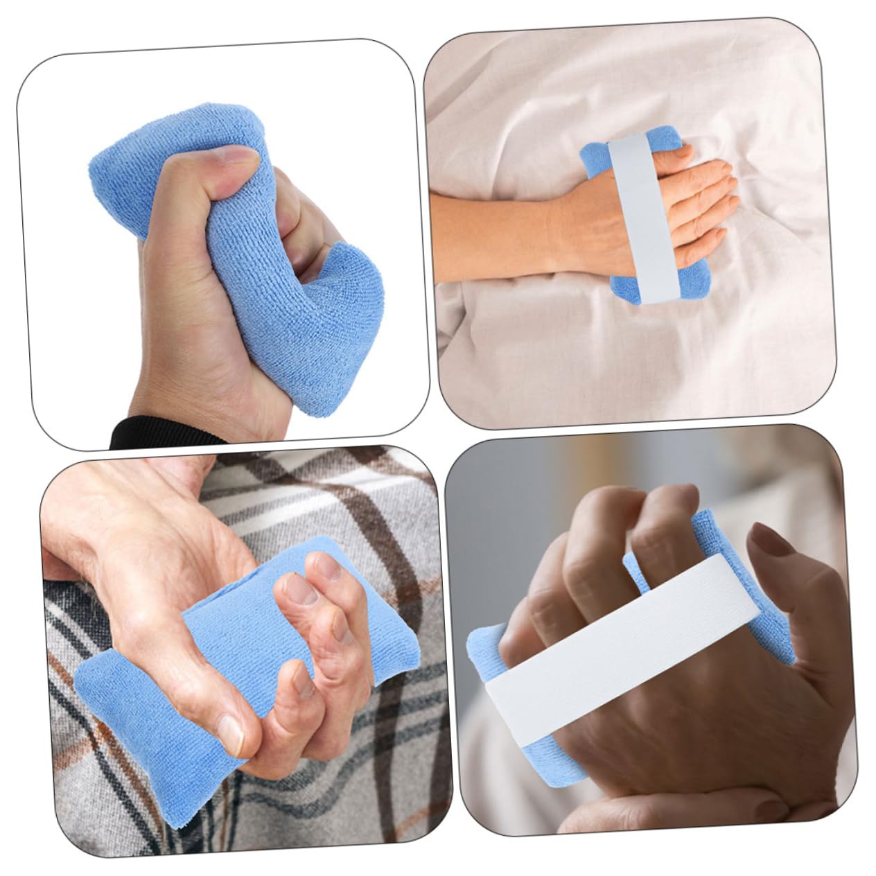 Fingergriffkissen 2 Stück aus Tuch und Daunen, Ergonomisch für Hand