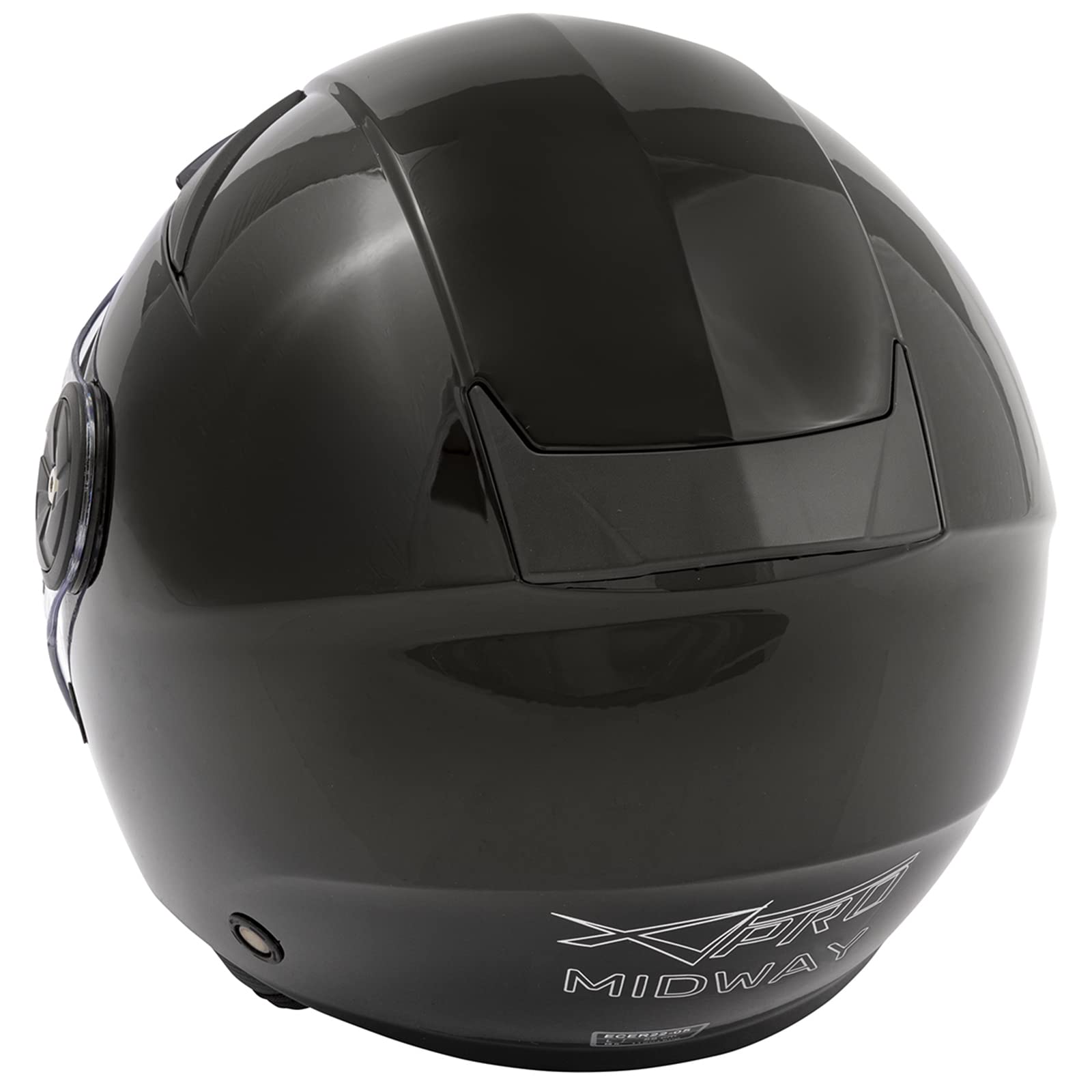 A-pro Casco de moto City Jet Certificado ECE 22 Scooter Larga Visera Negro M