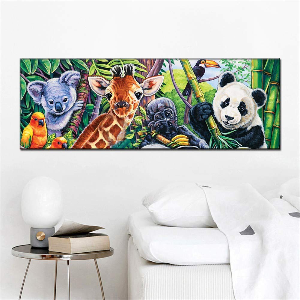 Kit bricolage complet diamond painting animaux 80x160cm à offrir pour passionné de DIY