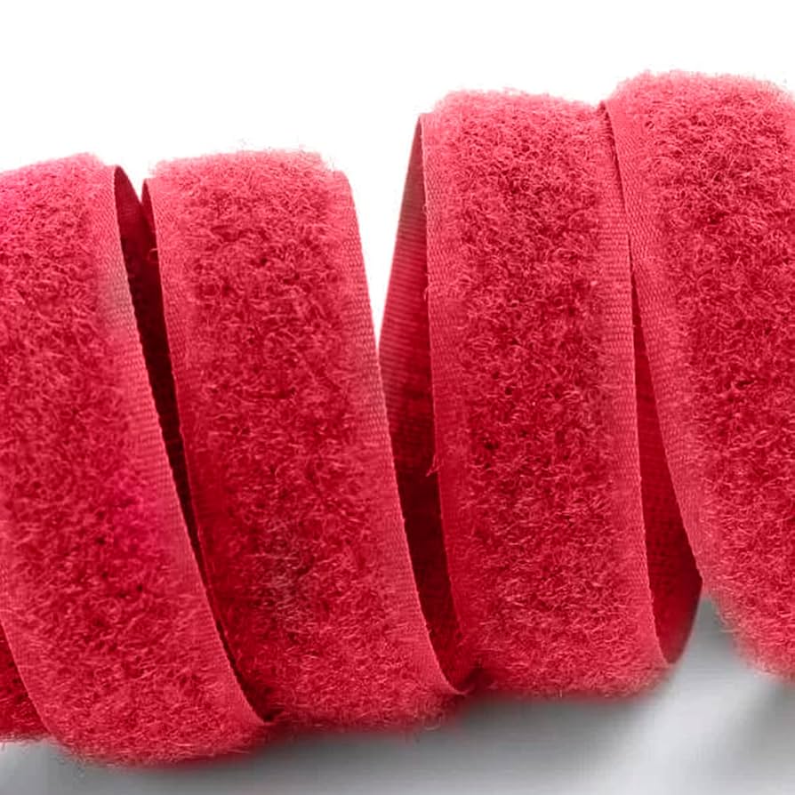 Amazon.com: 1 Inch Wide Red Sew on Hook and Loop Tape Non