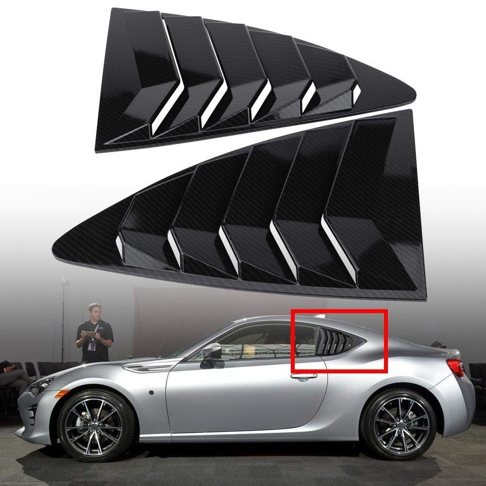 Broco 1 para osłony na okna bocznego do Toyoty 86/Scion FR-S Subaru BRZ 13-18 włókno węglowe