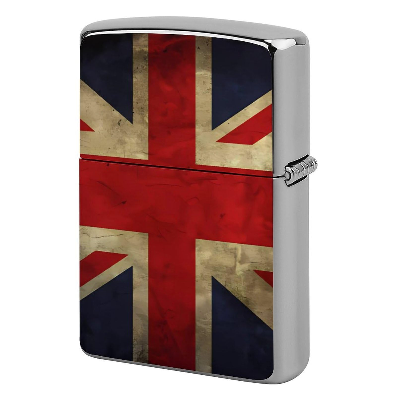 British Flag Lighter Case for Men, Personalized Lighter Cover for Valentine's Day Gifts, Flip-Top Lighters Shell for Outdoor, Portable Lighters Protective Sleeve
