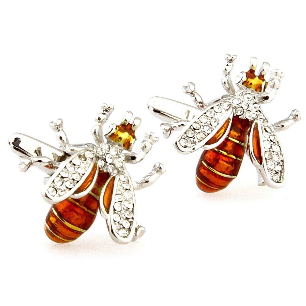 Procuffs Novelty Wasp Hornet Bee Shape Insect Men's Cufflinks