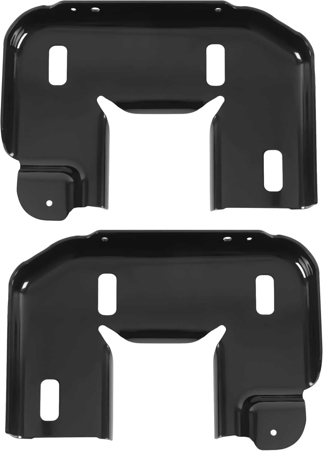 KUAFU Bumper Bracket Compatible with 2015-2020 Ford F150 Replacement for FL3Z17N775C FL3Z17N775H FO1066203 FO1067203 Steel Powder Coated Black Front Left & Right Frame Mount Bumper Bracket LH & RH