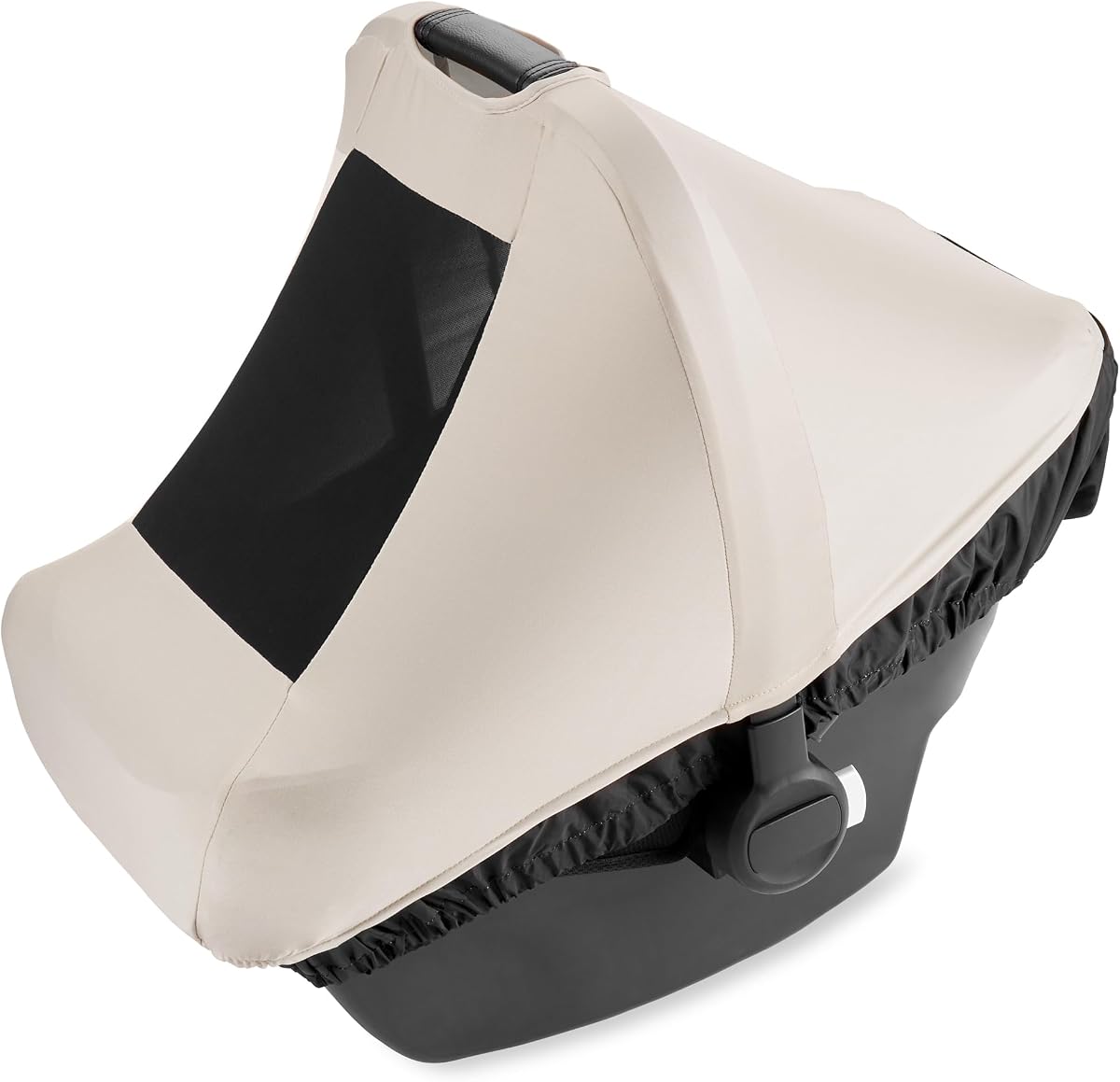 All Seasons Baby Car Seat Cover 4 in 1 Universal Fit with UPF40+ Sunshade and Water Resistant Fabric Oat