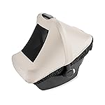 Skip Hop All Seasons Baby Car Seat Cover 4 in 1 Universal Fit with UPF40+ Sunshade and Water Resistant Fabric Oat