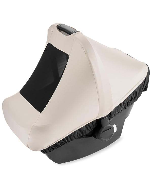Skip Hop All Seasons Baby Car Seat Cover 4 in 1 Universal Fit with UPF40+ Sunshade and Water Resistant Fabric Oat by Skip Hop - Used condition - US$21.12