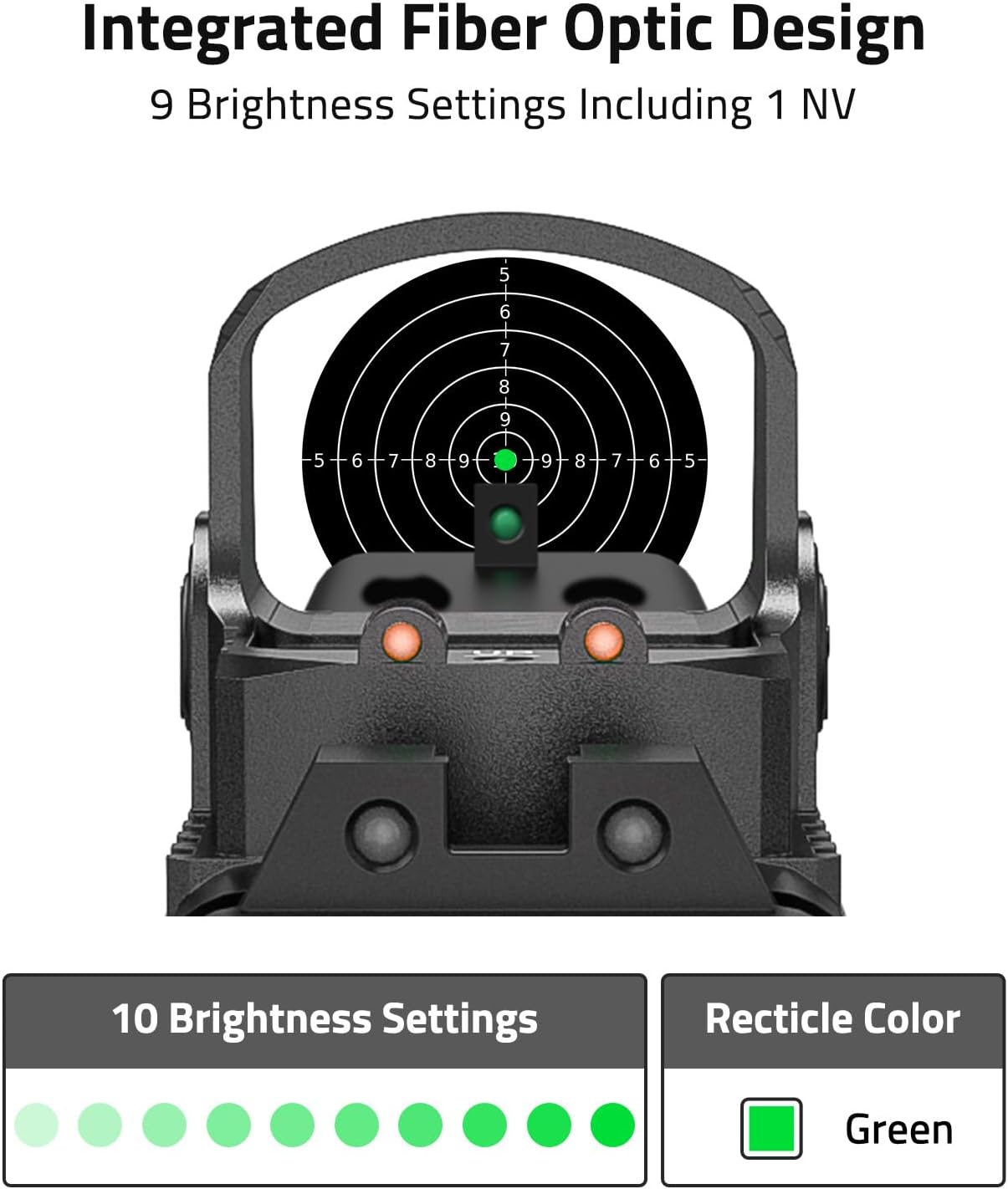 CVLIFE WolfCovert M01 Motion Awake Red Dot Sight,Compatible with RMS/RMSC 3MOA Red Dot Open Reflex Sight Compact Shockproof IPX6 Waterproof, with Adapter Plate for MOS 21mm Picatinny Base