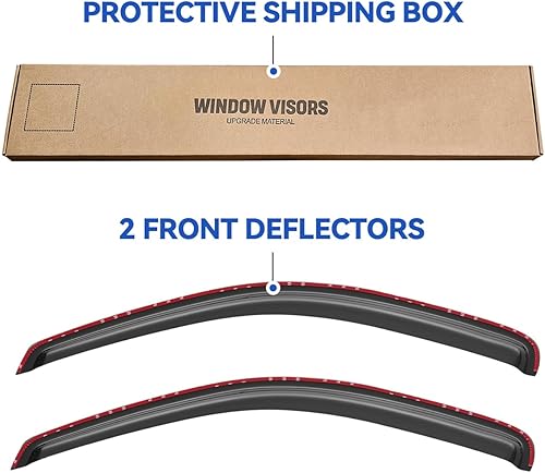 Miniatura 365 de Visores protectores de lluvia para ventana, deflectores de viento de canal exterior