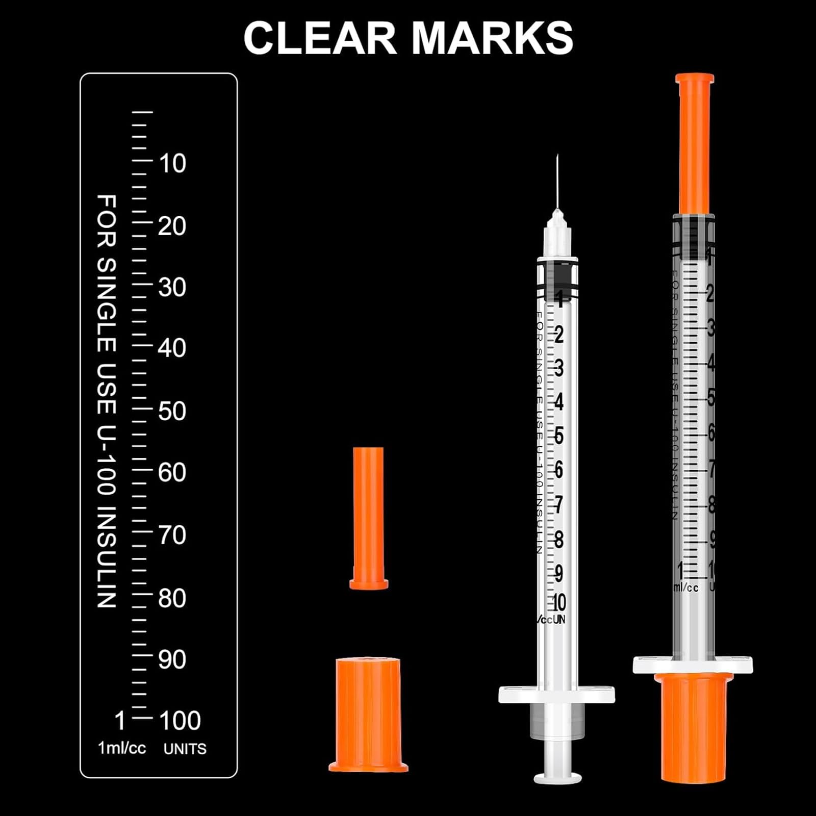 Medical Syringes & Needles - 120 Pack -5