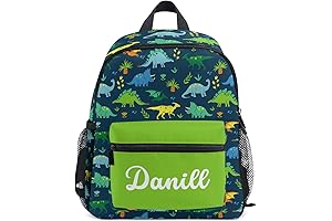 Personalized Dinosaur Colorful Preschool Backpack