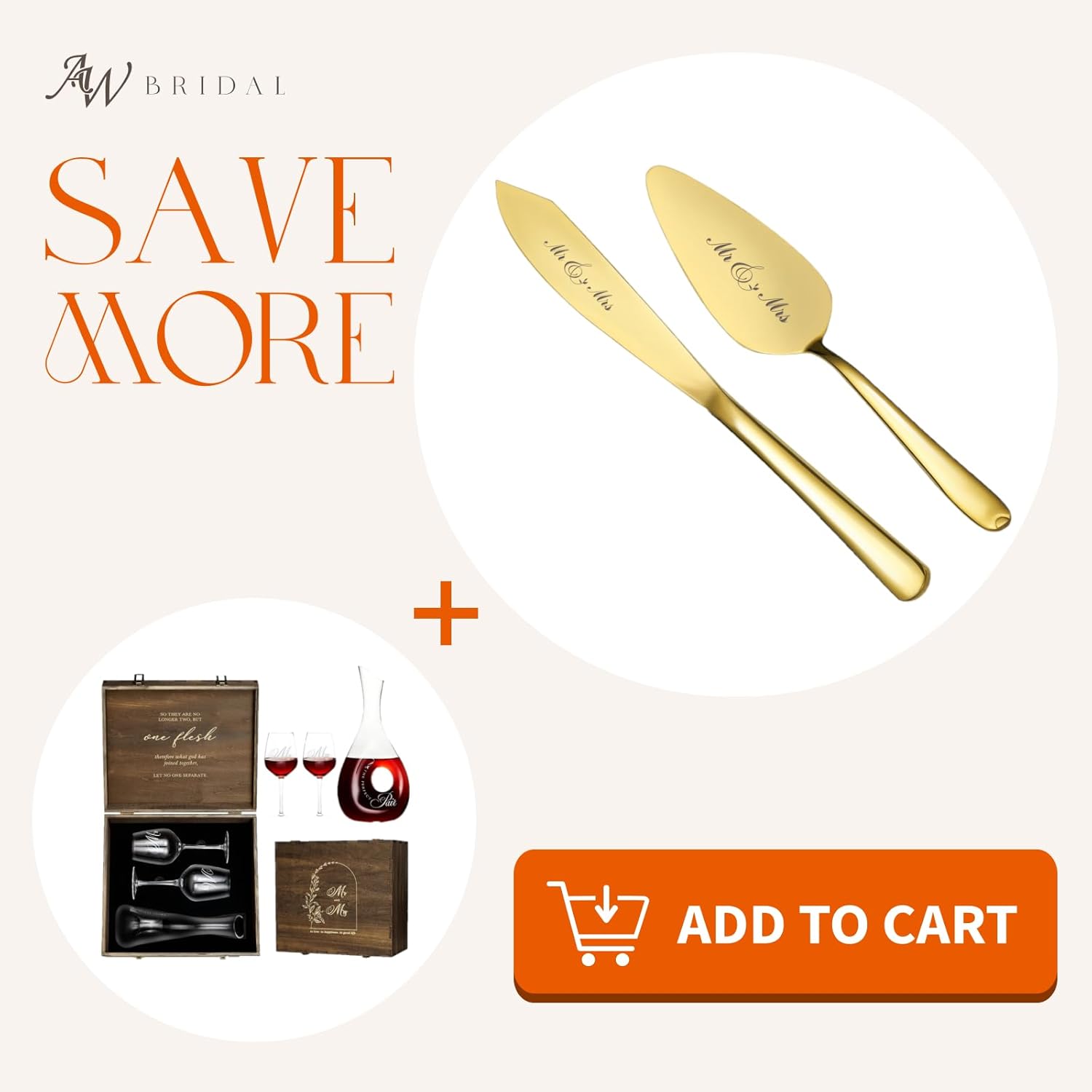 AW BRIDAL Gifts for Couples【Mr Mrs Wine Decanter Gifts