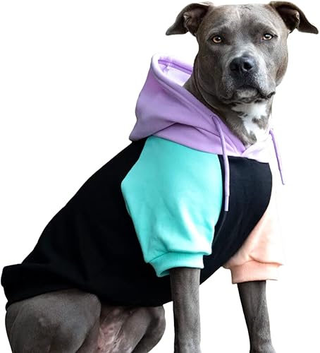 Spark Paws Sudadera con capucha para perro, calidad premium, suave, comodidad y ajuste superiores, interior de forro polar relajante, adecuada para