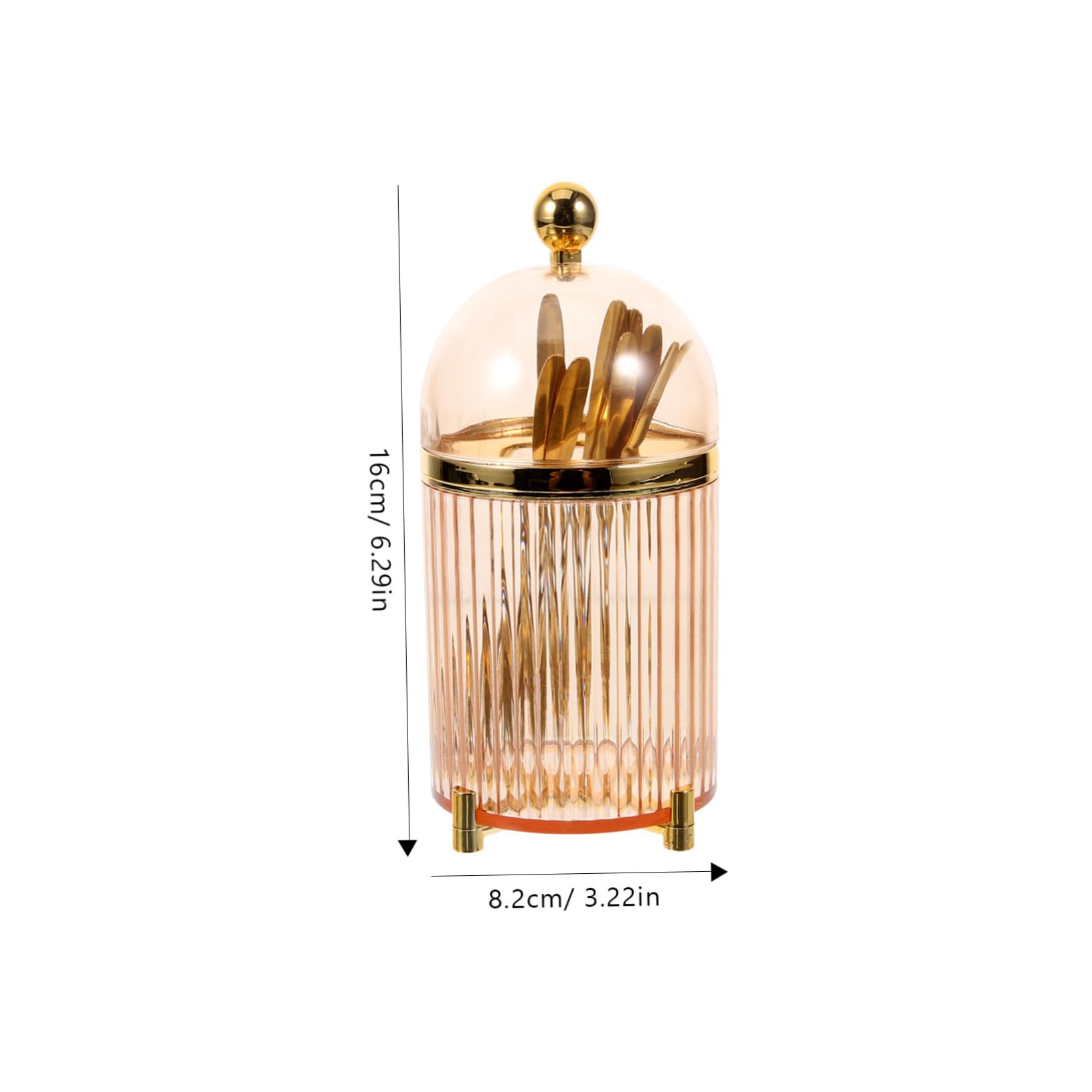 SOLUSTRE Gold Fruit Forks 4pc Dessert Fork Set Easy to Use Portable Reusable for Parties