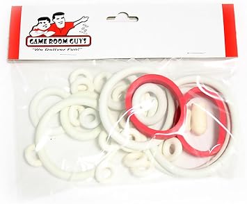 Game Room Guys Bally Strikes and Spares Pinball White Rubber Ring Kit