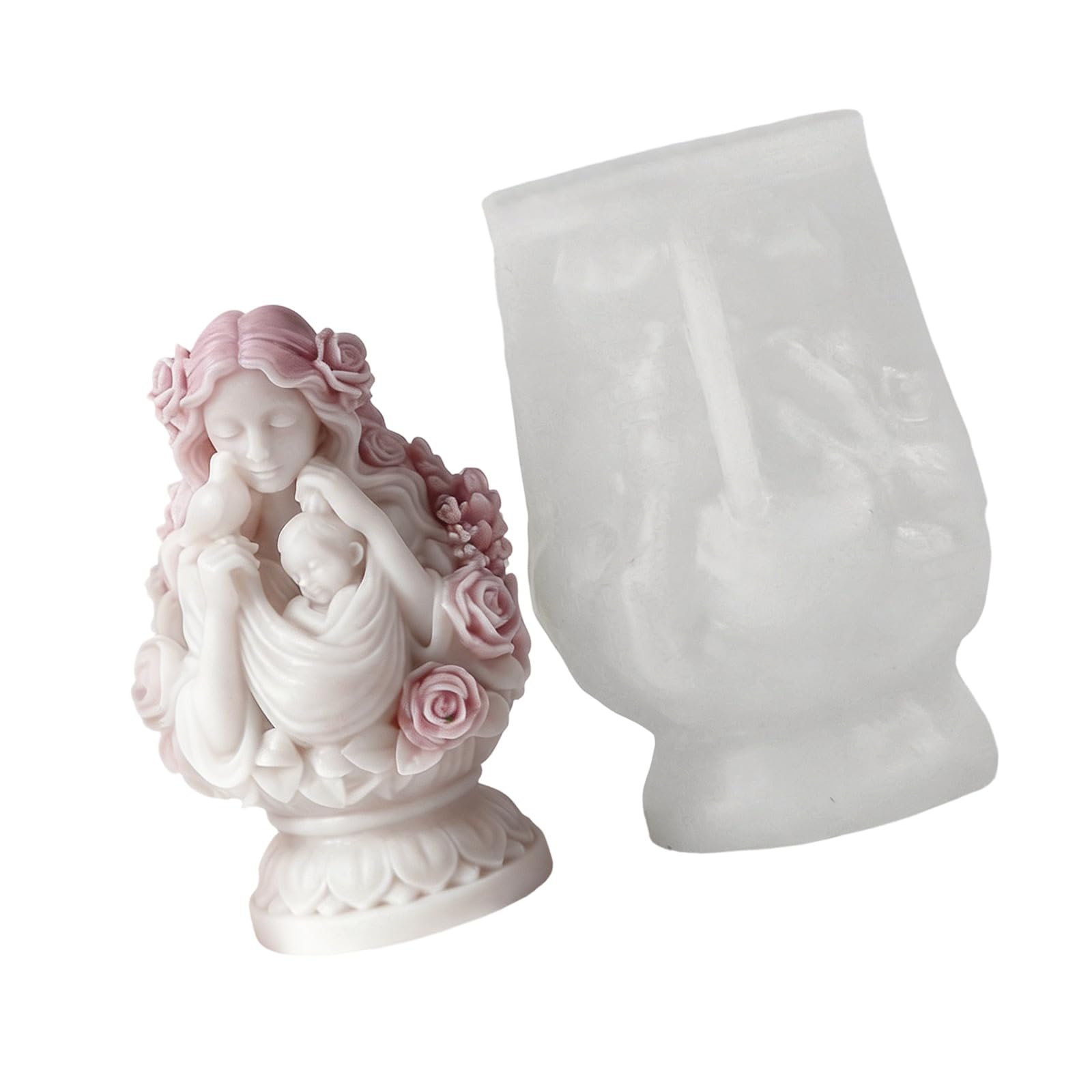Kaeltsyn Silicone Mother and Baby Art for Crafting with Soft Materials and Easy Releases Designs Flexible Silicone Mold