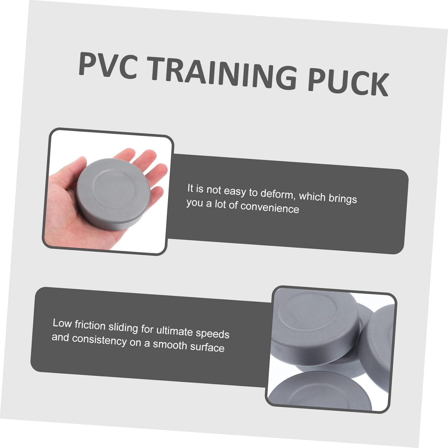 Dumb Puck Outdoor Hockey Puck Weighted Hockey Pucks Mini Hockey Sticks Ice Hockey Floor Puck Hockey