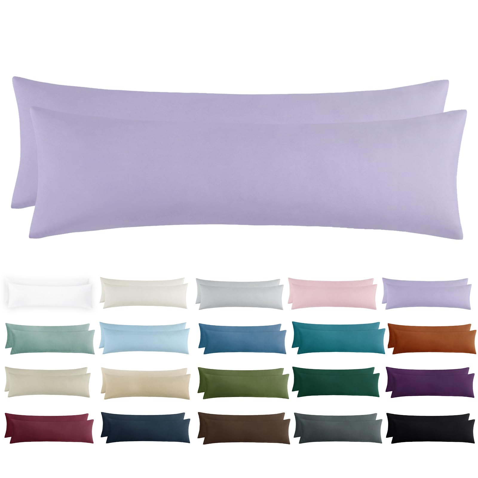 Tifschlaf Kissenbezug 2er Set - Kopfkissenbezug mit Reißverschluss aus Mikrofaser Weich, Pillow Case