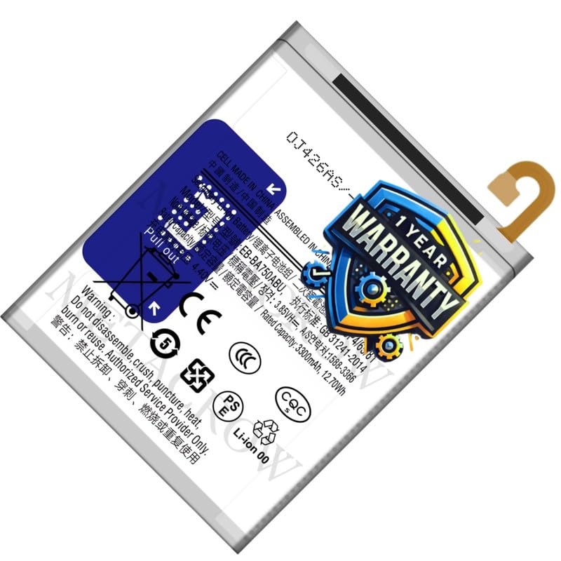 Image of Original EB-BA750ABU Battery Compatible for Samsung Galaxy A7 (2018) | A8s | A10 | M10 - (3400mAh) - 1 Year Warranty JK1