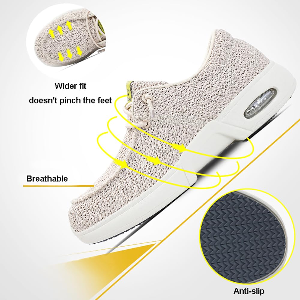 Diabetiker Schuhe Sommer Walkingschuhe Herren Damen Gesundheitsschuhe Extra Weit Orthopädische Schuhe Sneakers Sandalen Verbandschuh Ultraleicht Gesundheitsschuhe Für Senioren Füße