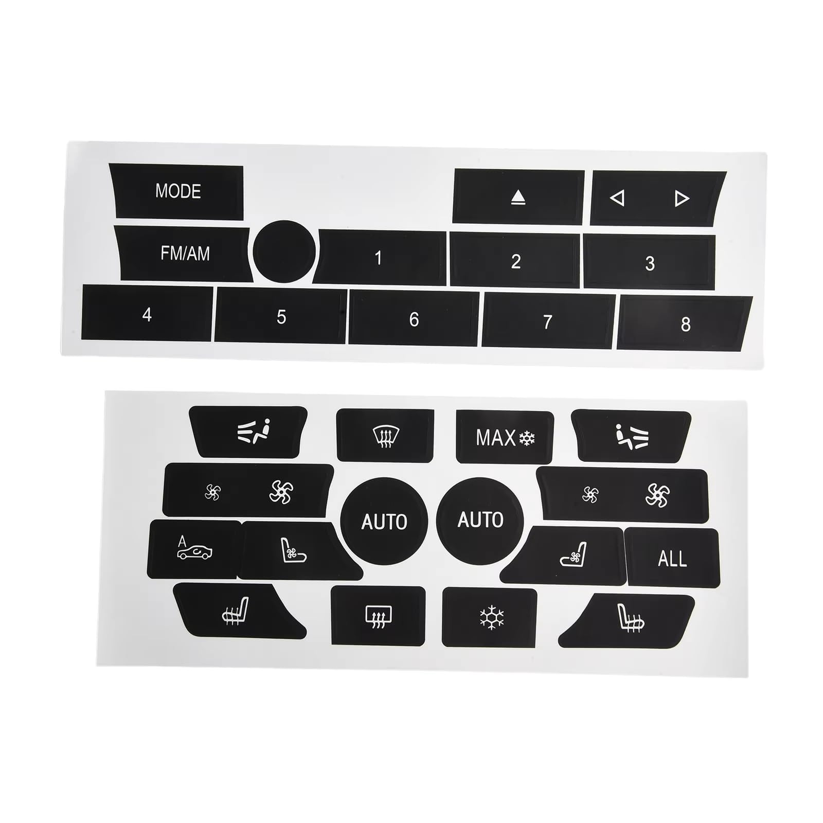 Decorative Stickers Compatible with BMW 7 Series F02 2009 2010 2011 2012 2013 2014 Car AC Climate Control Radio Button Repair Decal