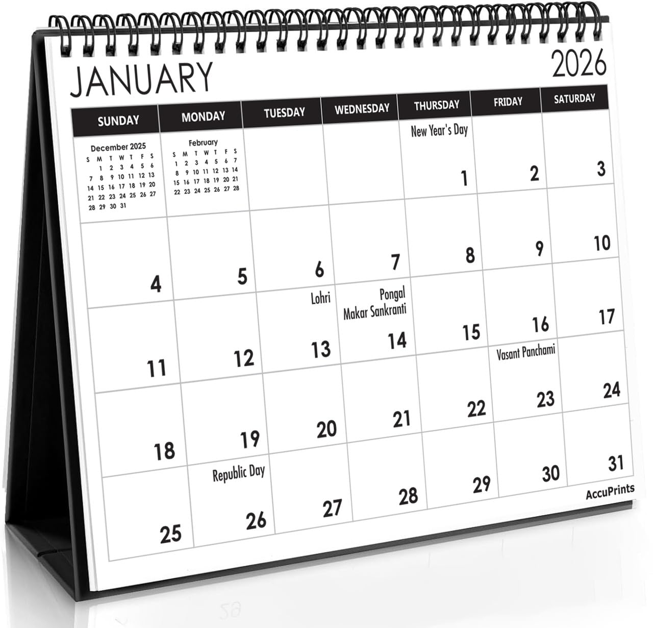 Desk Calendar 2024-Size 6.5 x 7.2 inch Standing Desk Calendar,(2024)