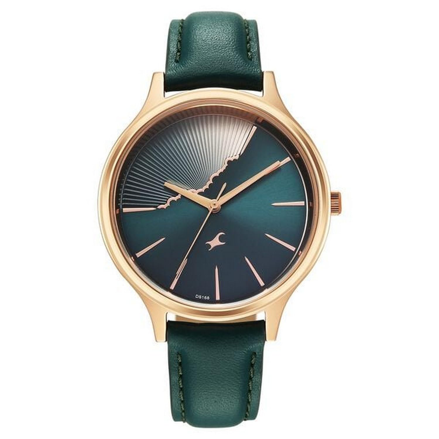 fastrack Style up 5 Quartz Green Round Dial Girl's Watch | Leather Strap Material | Watches for Girls Analog - 6207WL01-picture-30