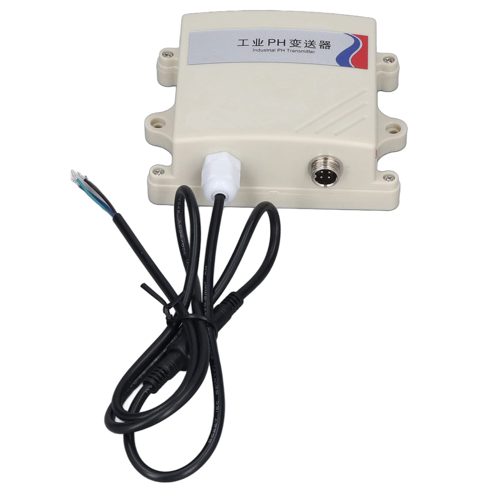 Transmisor de sensor de PH RS485 de grado industrial, rango de pH 0-14 de alta precisión con compensación de temperatura para monitoreo de la calidad del agua en acuicultur