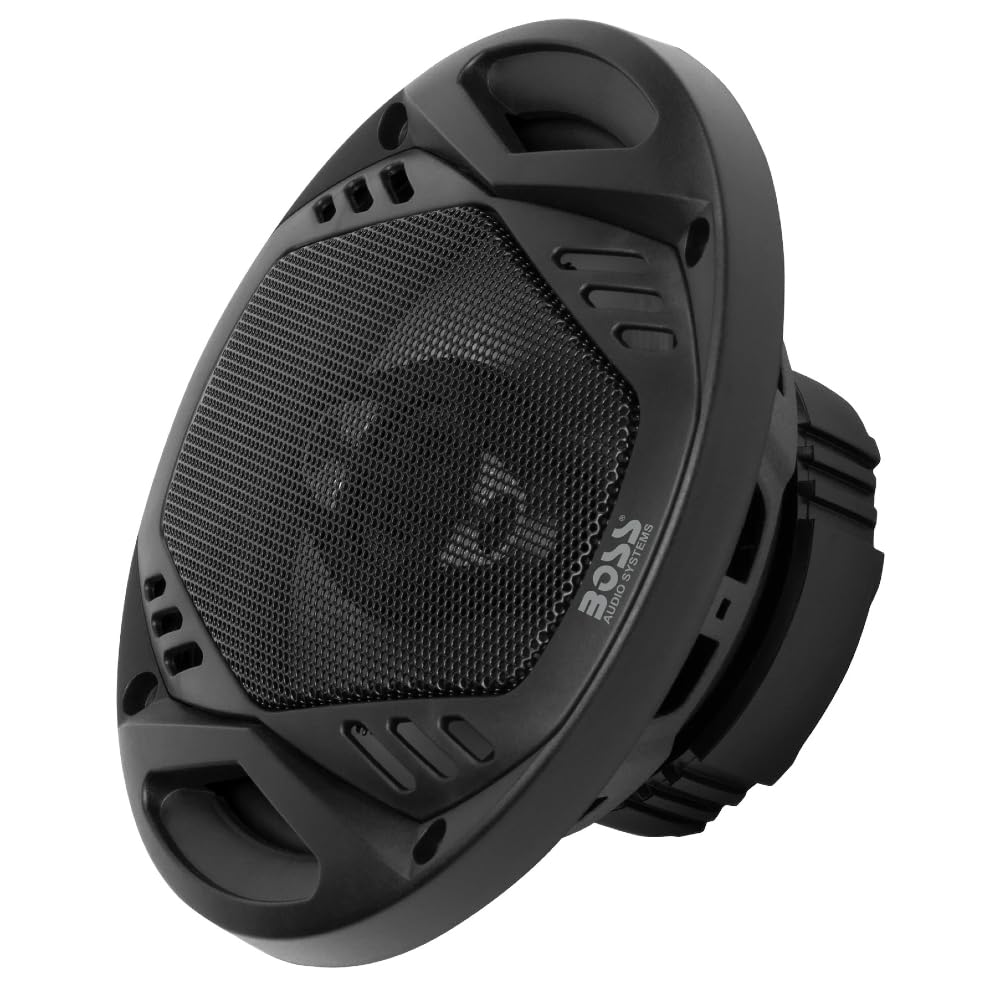 Kit Set para Boss Audio Systems NX654 2 Altavoces coaxiales de 4 vías 6,5" 16,5 cm, 200 vatios rms 400 vatios máx, 4 ohmios, 87 db, con suspensión de Goma, el par + Cables de instalación Gratis