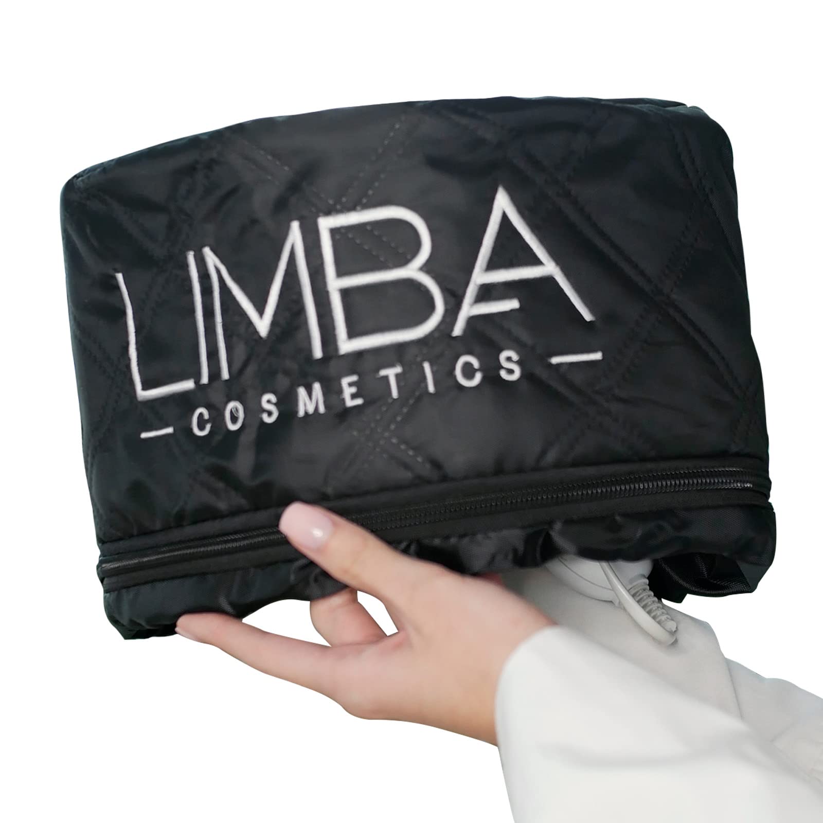 Heating cap by Limba Cosmetics, enhances the effect of hair care treatments, sensor against overheating, convenient shape, universal size, simple and easy to use