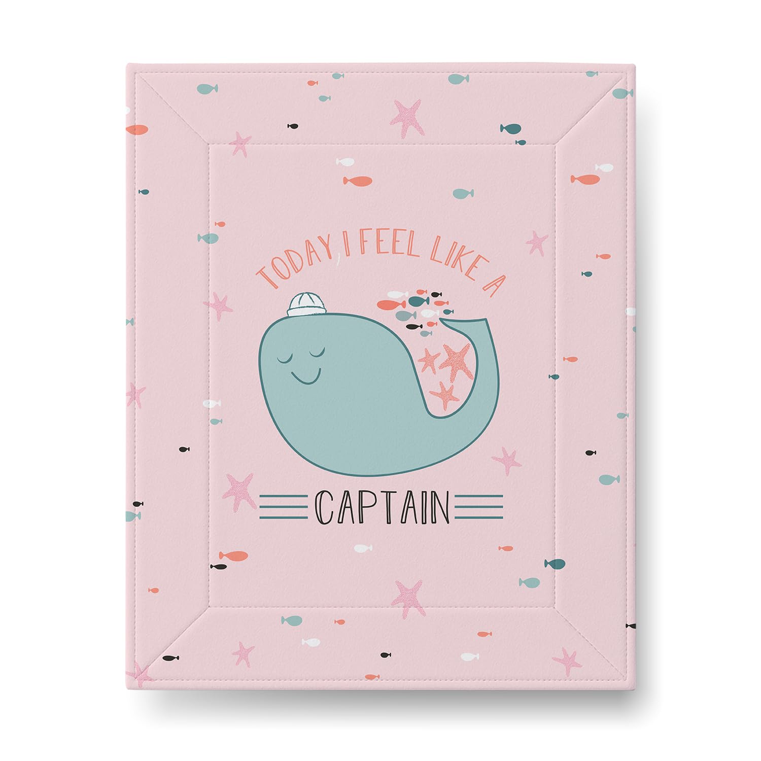 Tidy Sleep Baby Changing Mat – Waterproof, Foldable, Padded Diaper Changing Sheets for Newborns & Infants – Sea Captain (65 cm x 45 cm)