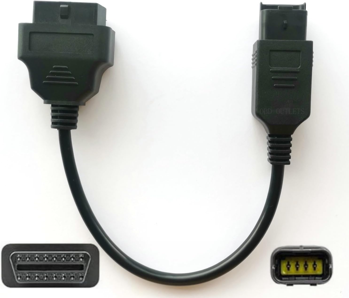 Motorbike OBD 4 Pin Diagnostic Adapter for Du-Cati, Multistrada Motorcycle OBDII DDA Can-Bus Connector