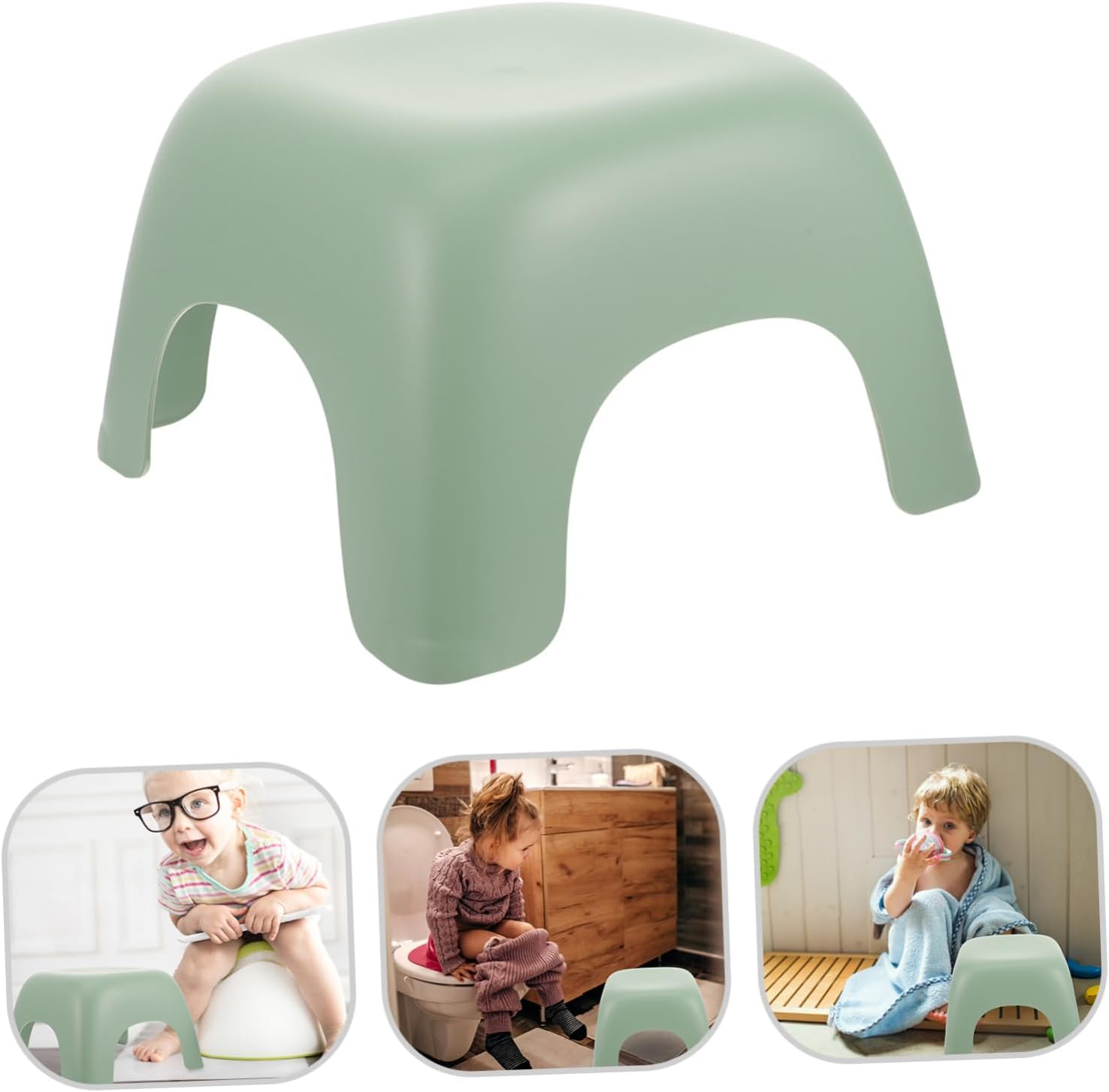 Heavy Duty Step Stool Slip Plastic Stool for Boys and Girls Adults Portable Home Bathroom Use