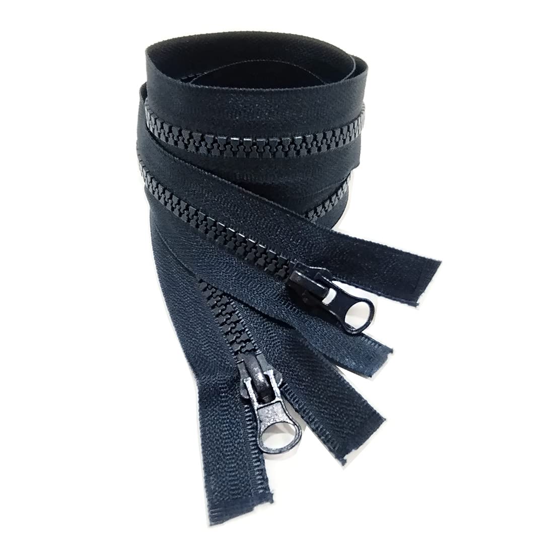 JYC CREATIVE 2 Double Opening Plastic Zippers of 100cm, Available in Different Measurements, Maya 5# - Image 3