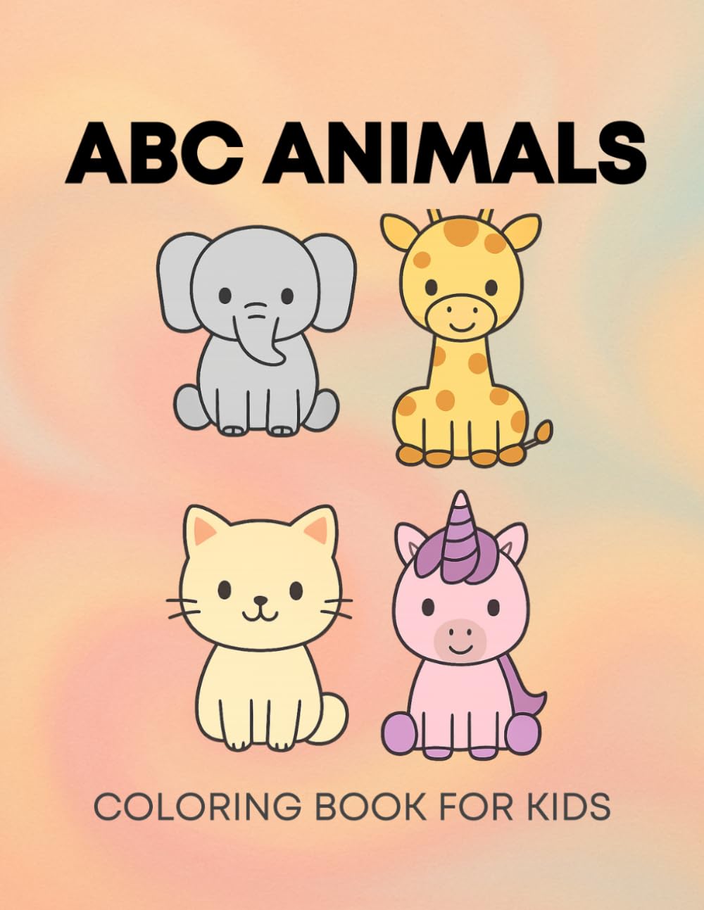 My First ABC Coloring Book: Learn the alphabet with cute animals