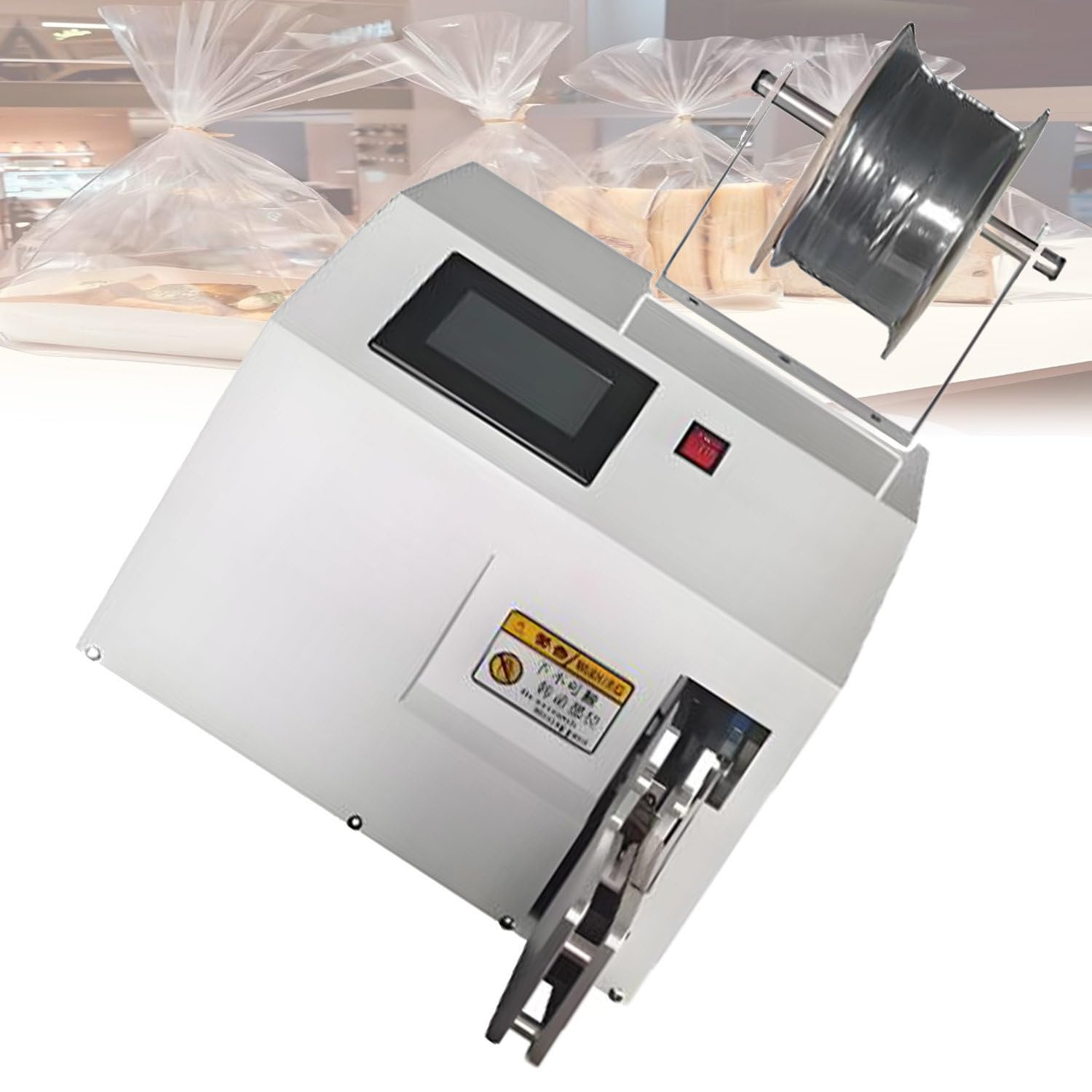 Macchina automatica per la chiusura del sacchetto, attrezzatura elettrica per sigillare alimenti per caramelle, pane, sacchetti per giocattoli - Soluzioni semiautomatiche di legatura e
