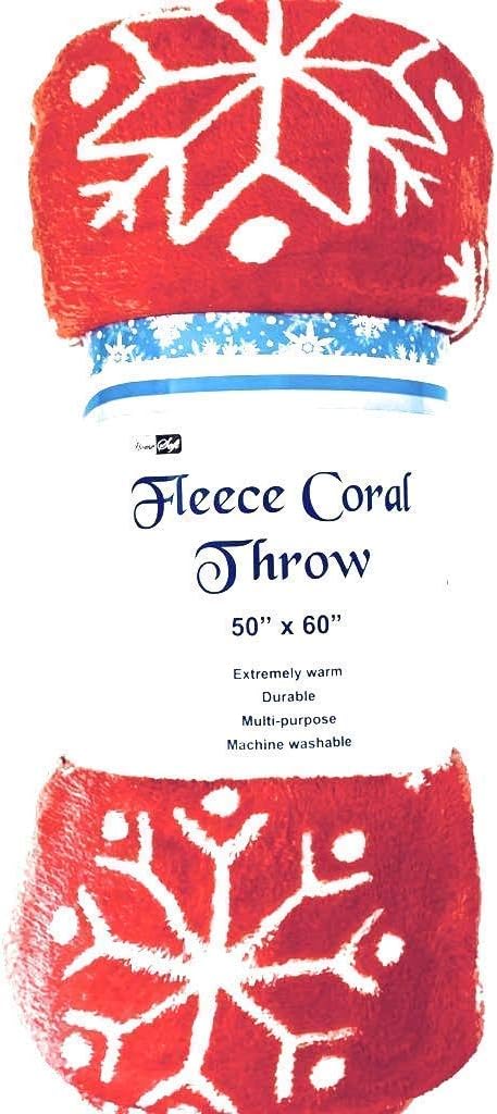 Cozydoze Xmas Blankets, Fleecy Throws. Christmas Trees, Reindeer, Owls, Winter Snowflakes In Red, Blue, Silver Grey, Gold