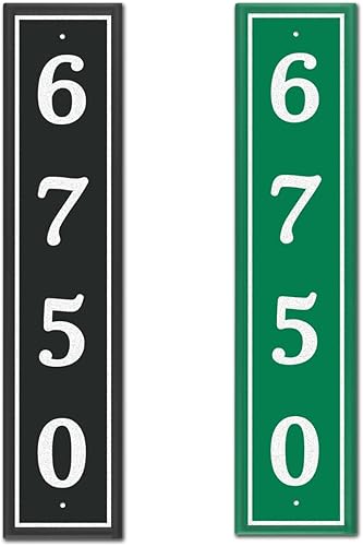 Placa de dirección reflectante personalizada, letrero de dirección de aluminio personalizado para buzón, casa, calle, exterior, letrero vertical de