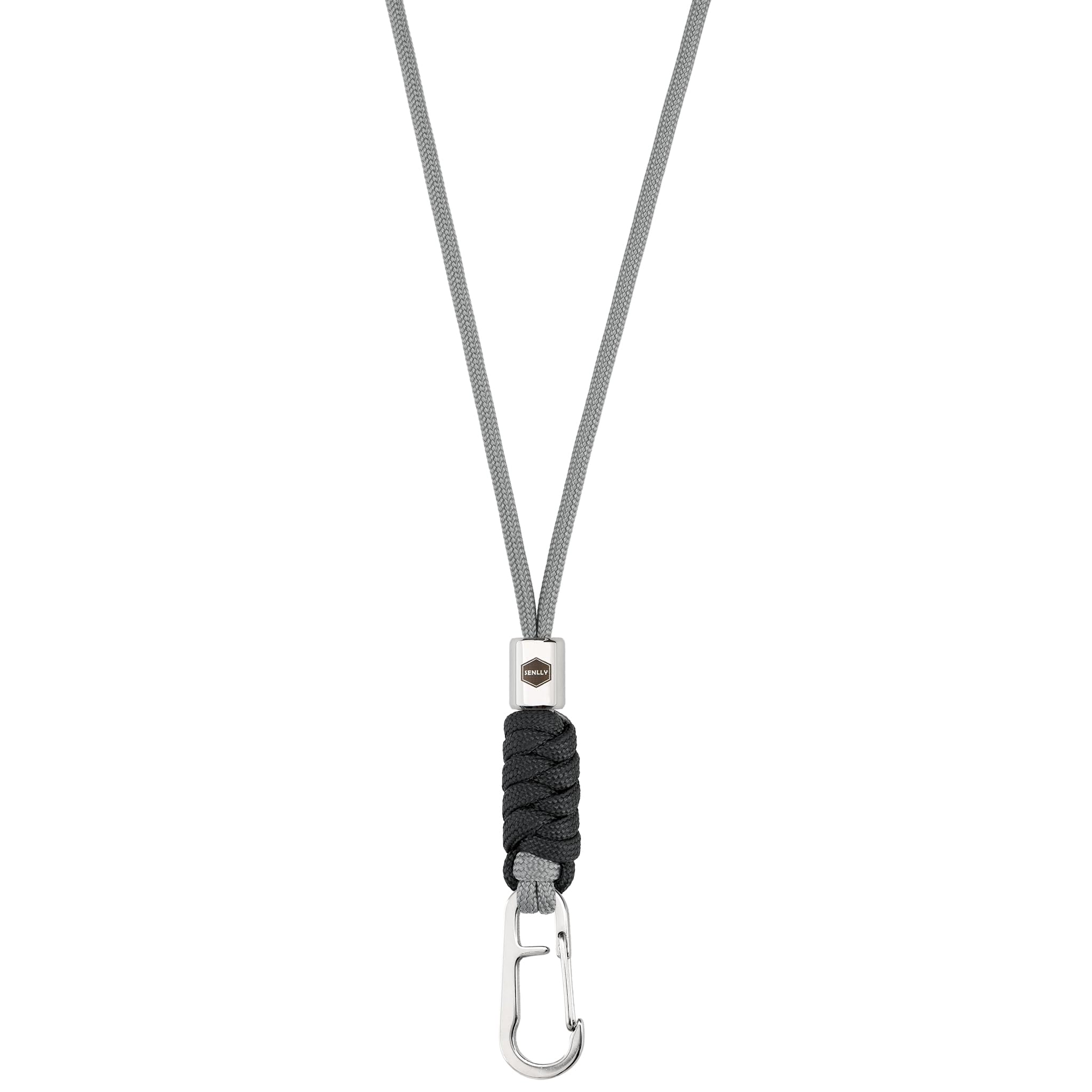 SENLLY Neck Lanyard Keychain for keys, Cell Phone, ID Badge Holder, Paracord Braided Design with Stainless Steel Hardware