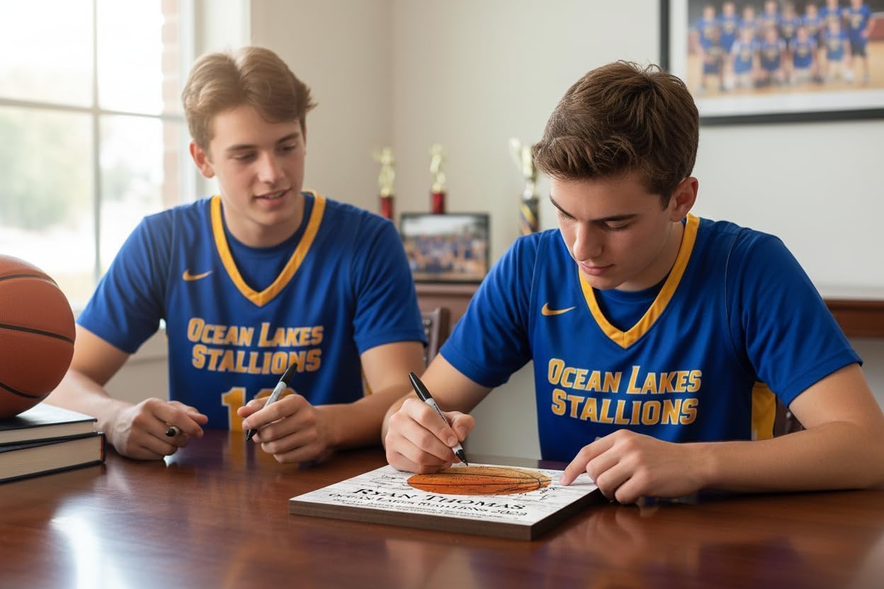 Coach Gift Plaque - Signable Sports Team Sign For Great Coaches - CHOOSE SPORT - SOLID WOOD - 10.5in x 10.5in - Image 4