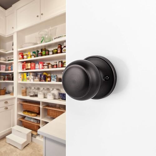 Miniatura 7 de knobelite Paquete de 3 perillas clásicas para puerta de armario, pomo de puerta simulada individual sin giro de un solo lado, pomos de puerta