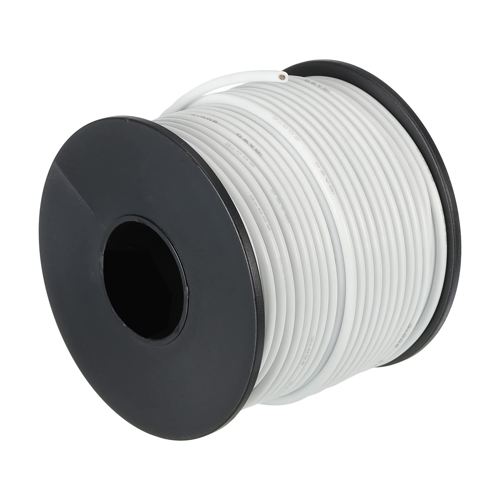 Sourcing Map 28 Jauge Silicone Fil 28AWG Électrique Fil Toronné Fil Souple Etamé Cuivre Fil Haut Temp Raccordement Fil Noir Et Rouge 3.0m/10ft Pour