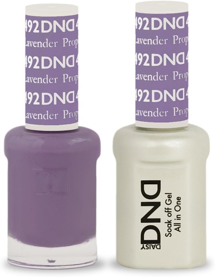 DND Soak Off Gel Polish Dual Matching Color Set 492, Lavender Prophet