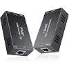 PWAY PW-HT202PPOC HDMI Extender 165ft50m Lossless Transmission Over Single Cat5e6 Full HD 1080P Support 3D EDID One Power Supply UTPTransmitter and Receiver