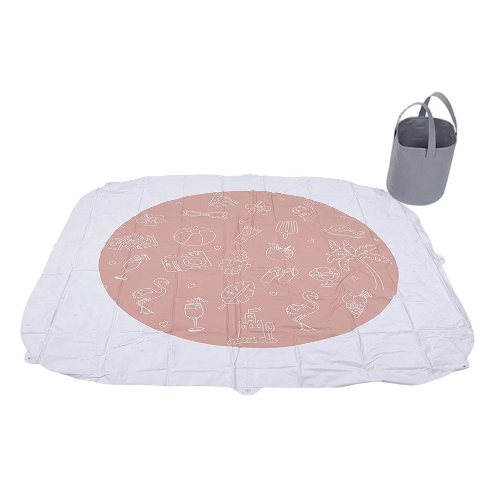 Piscine de Plage Beach Puddle 200x185 cm Imperméable Anti-sable Pliable